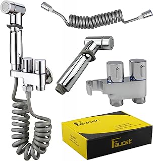 Comprar Mocrop Upgrade Grifo Bidet Para WC Kit Ducha Bidet Para Wc Para Lavabo con Manguera de 2m Duchas Higienicas para Wc Bidet para Inodoro Ducha de Mano Purificadora