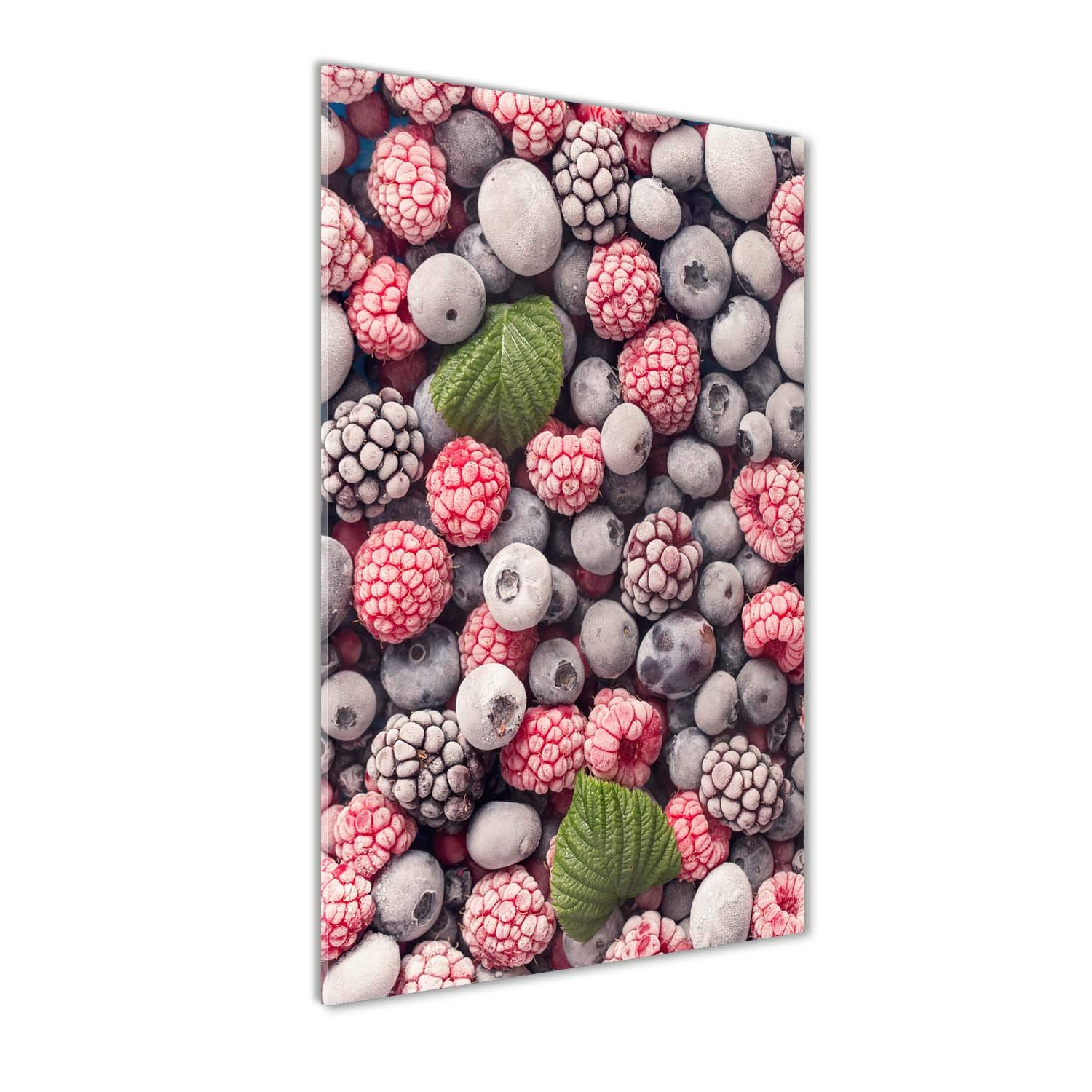 Peinture sur verre 70x140cm tableau facile à nettoyer fruits surgelés