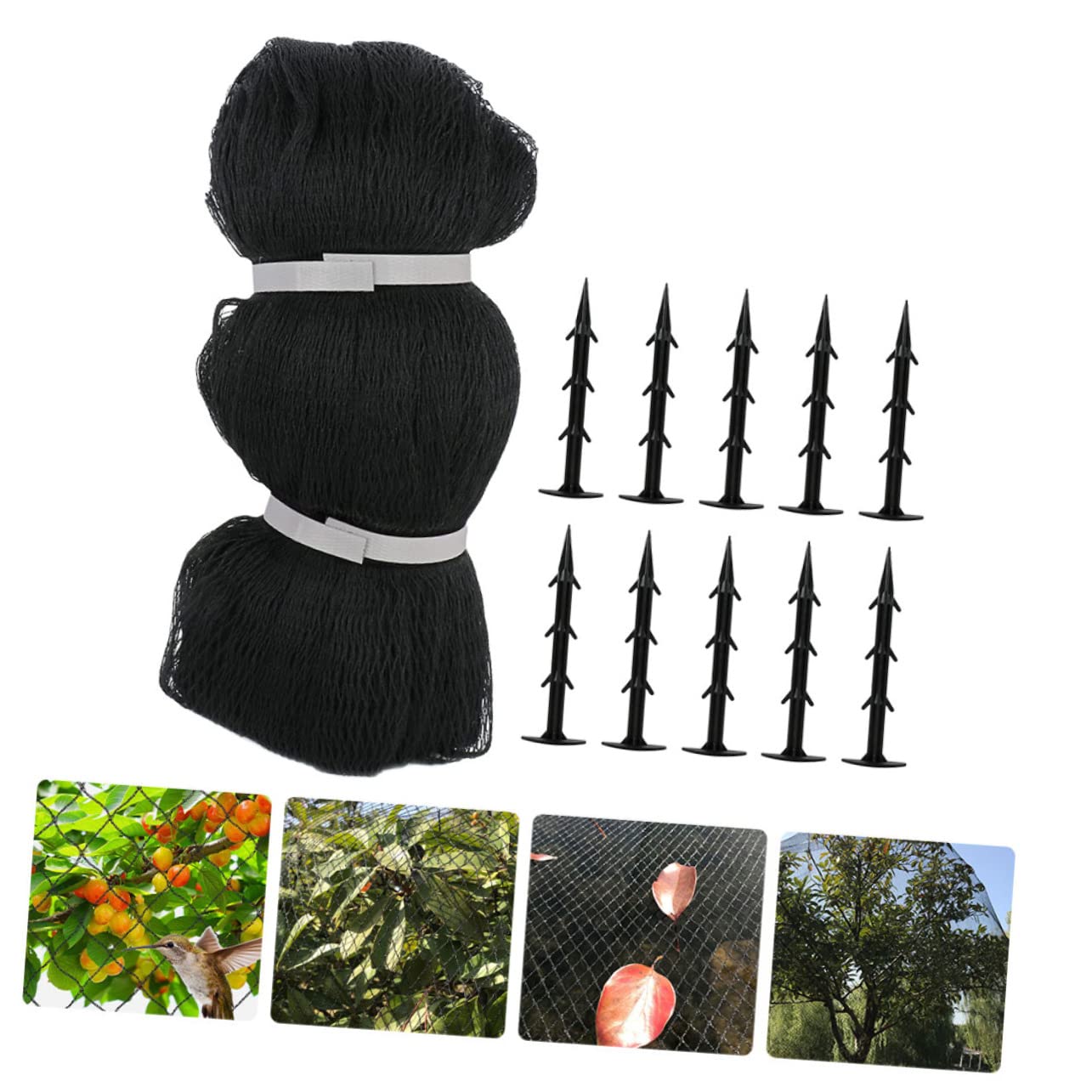Red Protectora Negra 15x20 Pies de Polietileno para Huerto