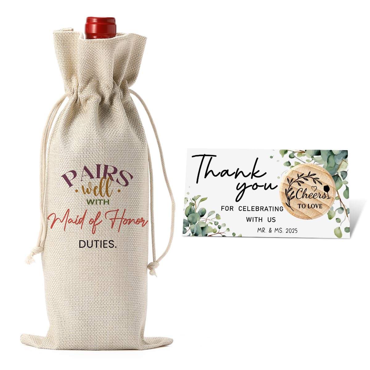 Maid of Honor Bridesmaid Proposal Gifts Maid of Honor Bridesmaid Wine Bag