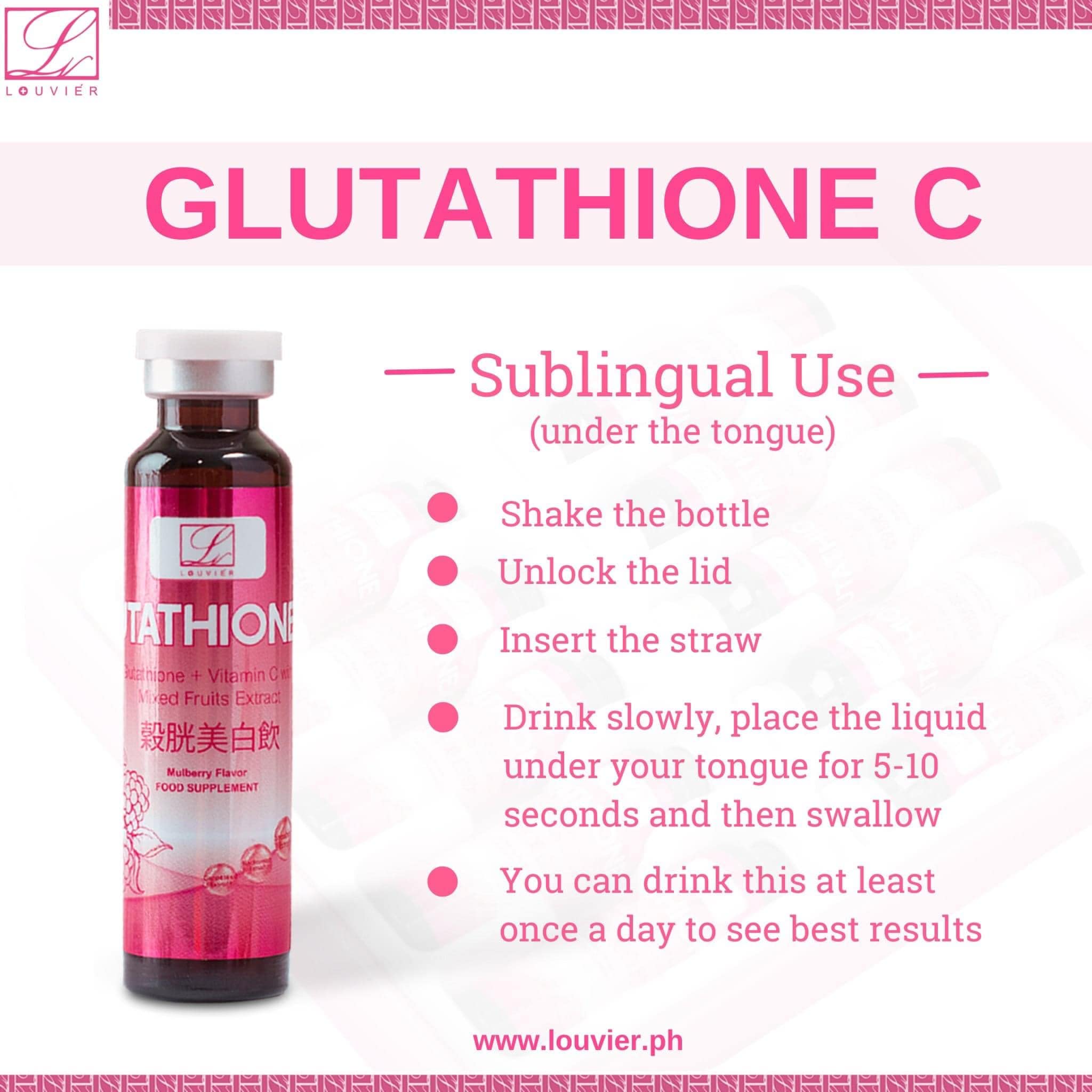louvier glutathione c Louvier Glutathione C Vials Drink