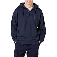 Amazon Essentials Felpa con Cappuccio Oversize da Uomo con Zip a Un Quarto