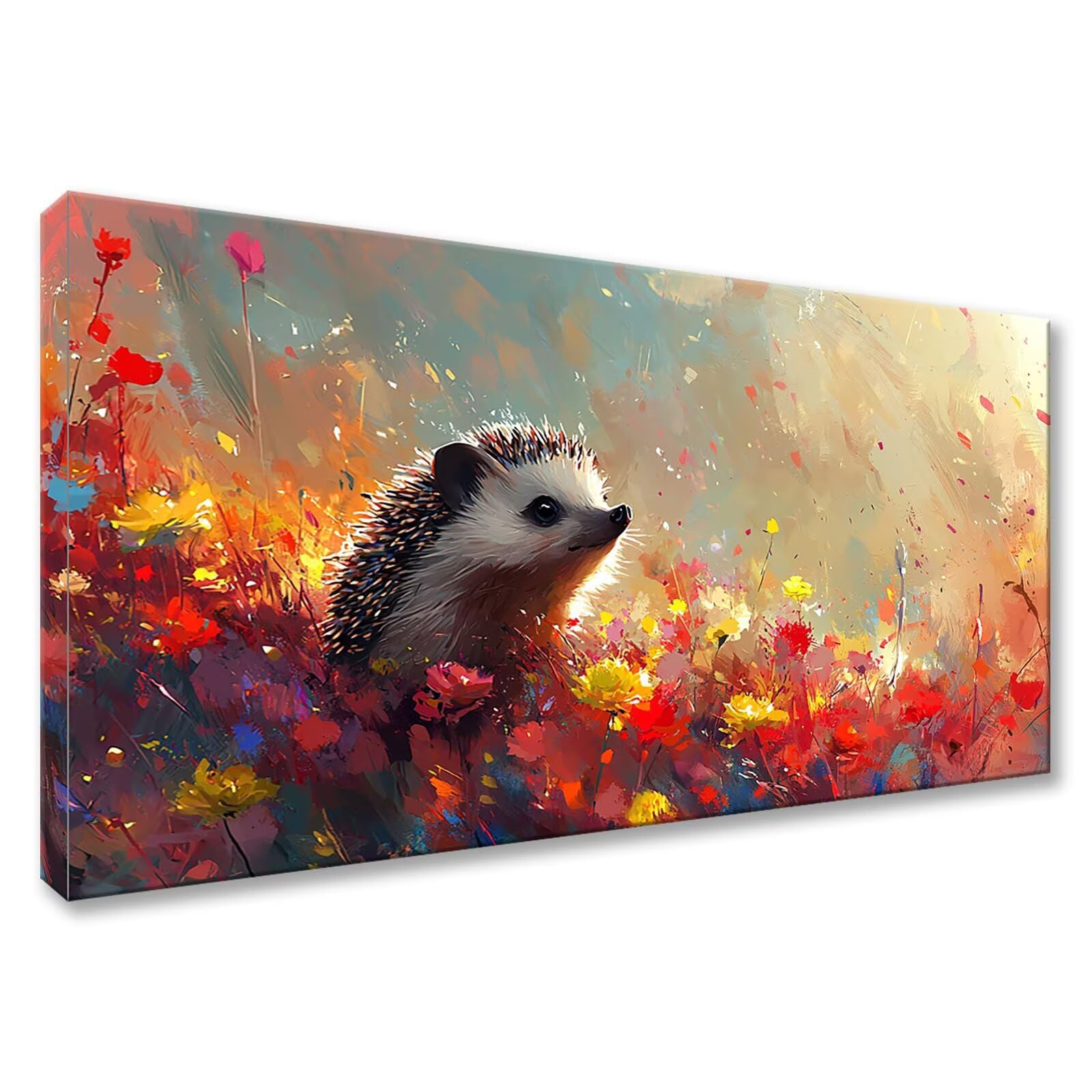 Malarstwo diamentowe, jeż, dla dorosłych, duży rozmiar XXL, 55 x 110 cm, 5D kwiat 5D, obraz diamentowy, "zrób to sam", pełny otwór, haft krzyżykowy do dekoracji salonu, prezent dla kobiet, Y0-552