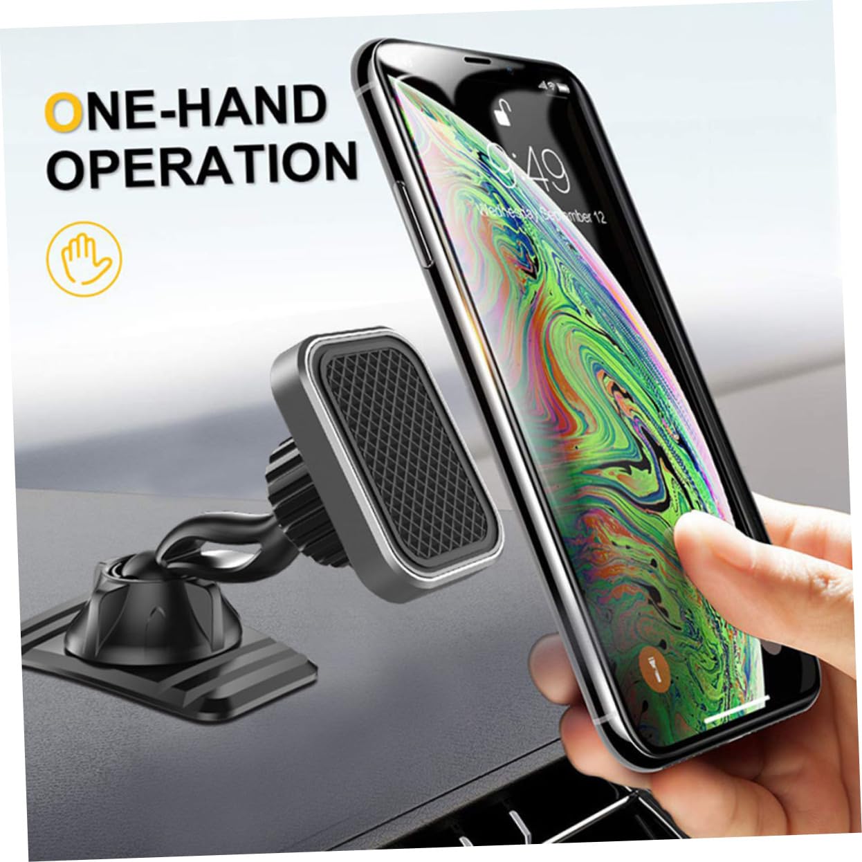 Housoutil 3 Uds Soporte De Coche Soporte De Teléfono para Ventilación De Coche De Teléfono Celular para Montaje De Teléfono Automático Magnético para Teléfono Móvil