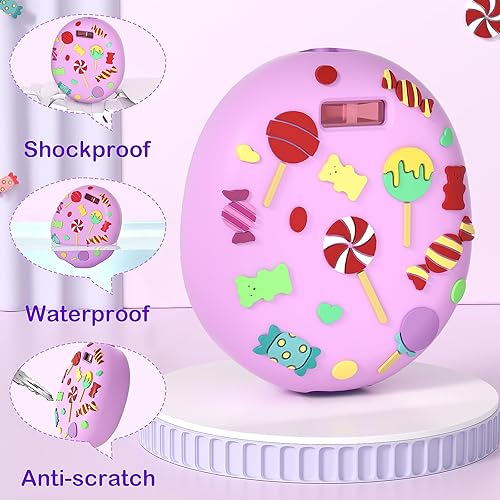 Miniatura 9 de AZURAOKEY Funda de silicona de repuesto para Tamagotchi Uni, funda de máquina virtual para mascotas y protector de pantalla para Tamagotchi Uni