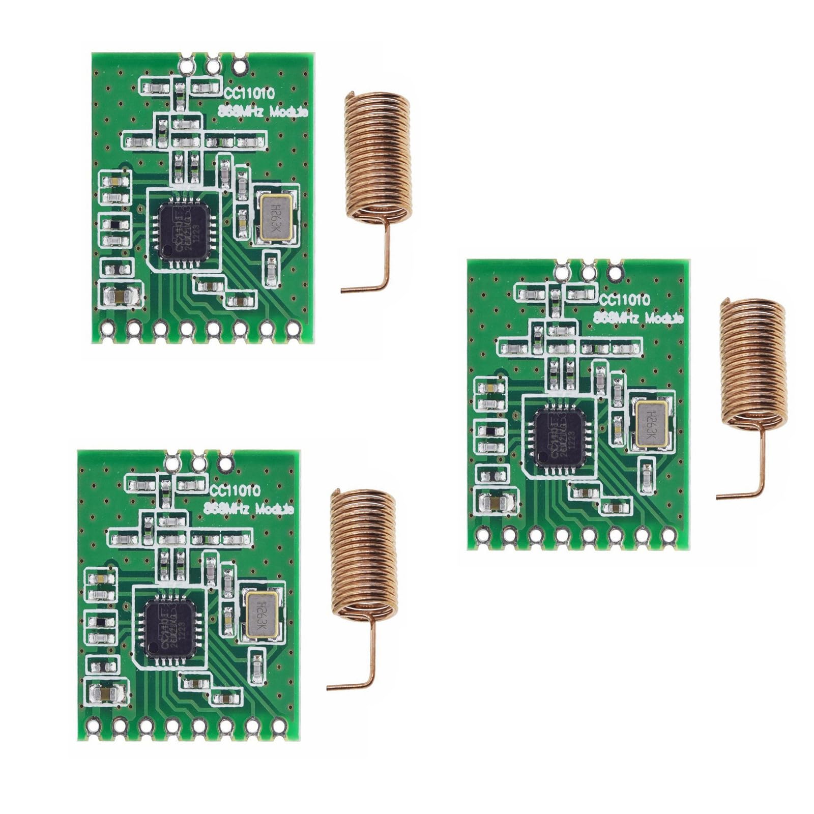 GERUI 3x CC1101 868MHz Transceiver Modul – SPI, 1,8-3,6V, 300m Reichweite, Low Power