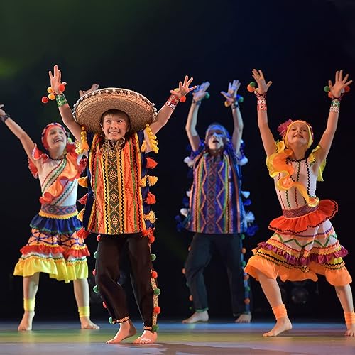 Miniatura 4 de 40 piezas de decoraciones de fiesta para fiestas, recuerdos, fiestas, pulseras de bofetada de Cinco de Mayo, suministros de fiesta mexicana para