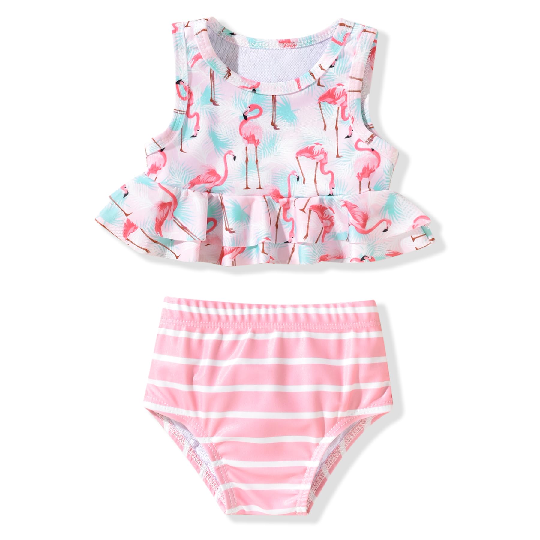 Toddler Baby Girl Bathing Suit Two Piece Swimsuit Bikini Beach Wear