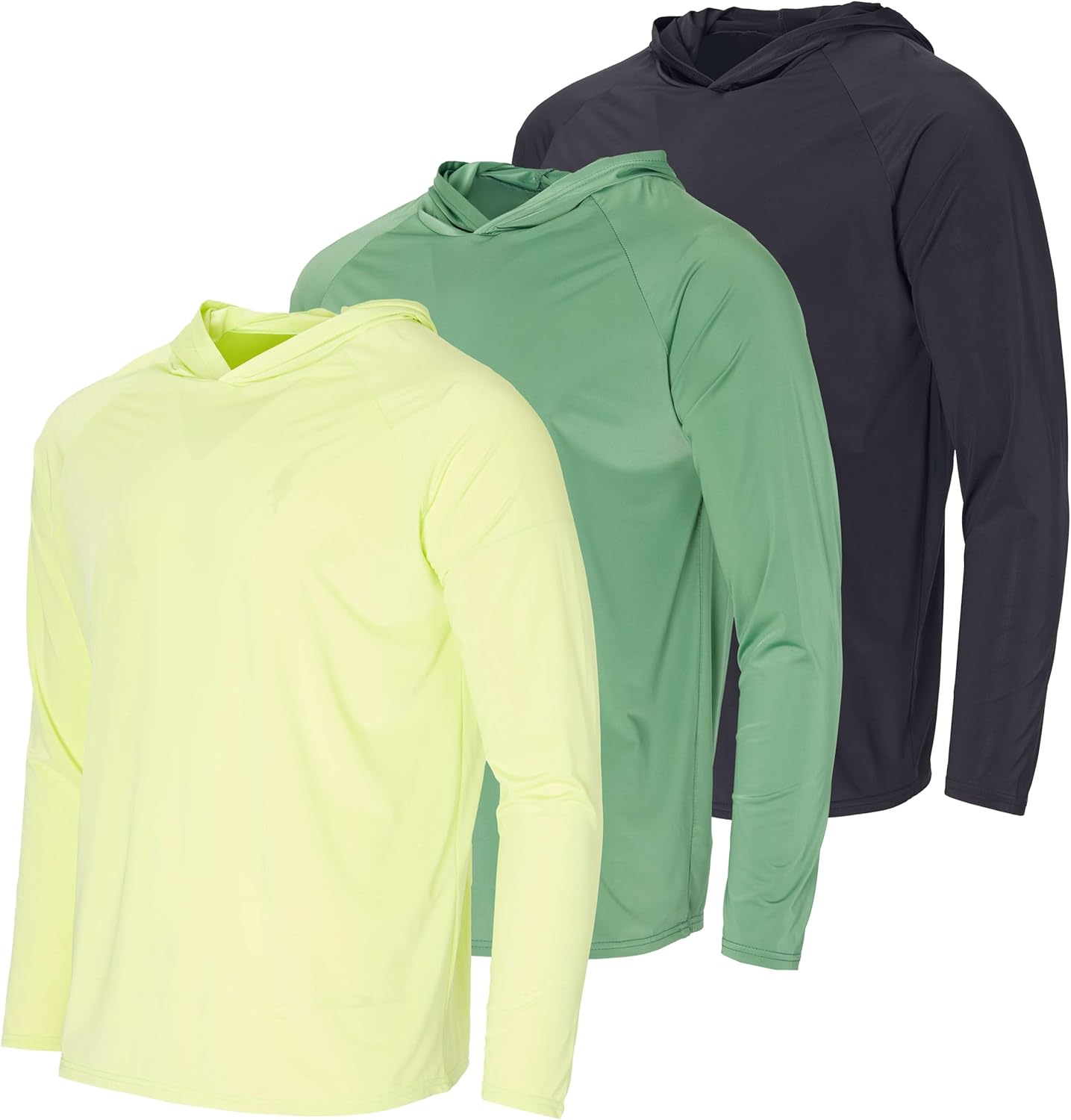 Real Essentials 3 Pack: Men’s Rash Guard Hoodie Sweatshirt Sun Protection UPF Fishing Shirt (Available in Big & Tall) Real Essentials 3 Pack: Men’s Rash Guard Hoodie Sweatshirt Sun Protection UPF Fishing Shirt (Available in Big & Tall)