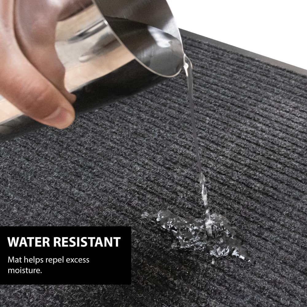 UNIMAT Traffic Guard Door Mat, 3´x 5´ (36” x 60”), Heavy Duty Waterproof Doormat, Stain and Fade Resistant Welcome Mats, Durable Rubber Backing, Low Profile Entryway Rug, Shoe and Boot Scraper. - Image 6