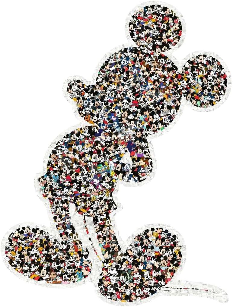 Ravensburger Disney Mickey Mouse Shaped 945 Piece Jigsaw Puzzle for Adults - 12000075 - Handcrafted Tooling, Made in Germany, Every Piece Fits Together Perfectly