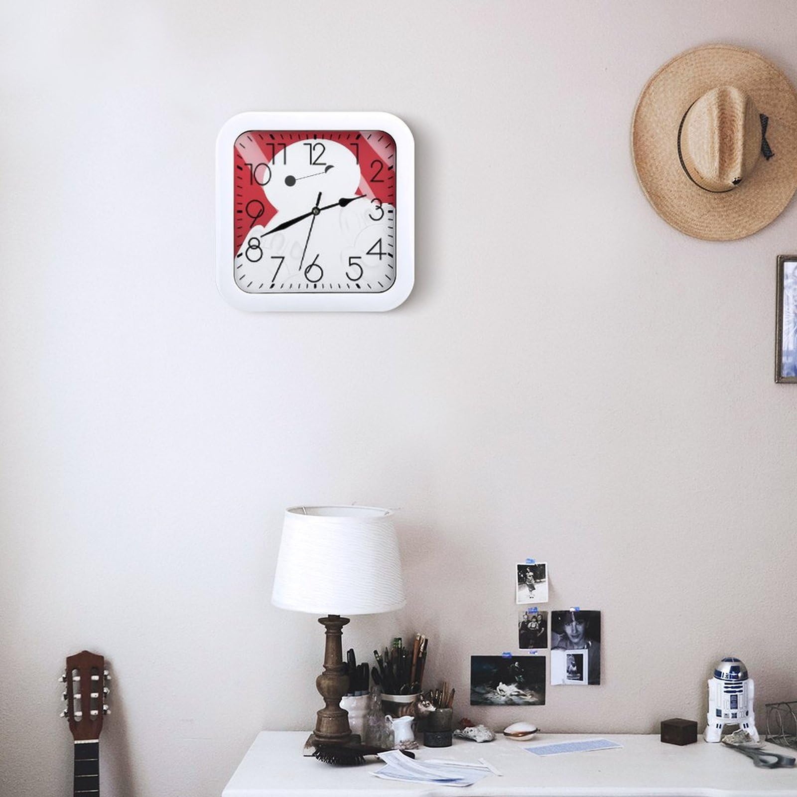 Amazon.co.jp: ベイマックス 掛け時計 静音 連続秒針 壁掛け時計