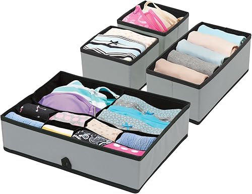 Miniatura 7 de mDesign - Organizador de tela para cajones y guardarropa