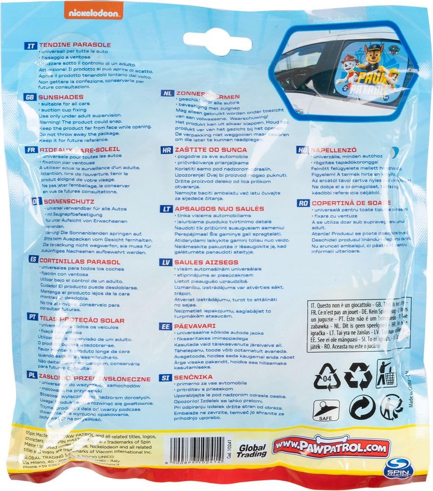 NICKELODEON PAW PATROL 10241 zasÅ‚ony boczne Paw Patrol Boy (2 sztuki), niebieskie