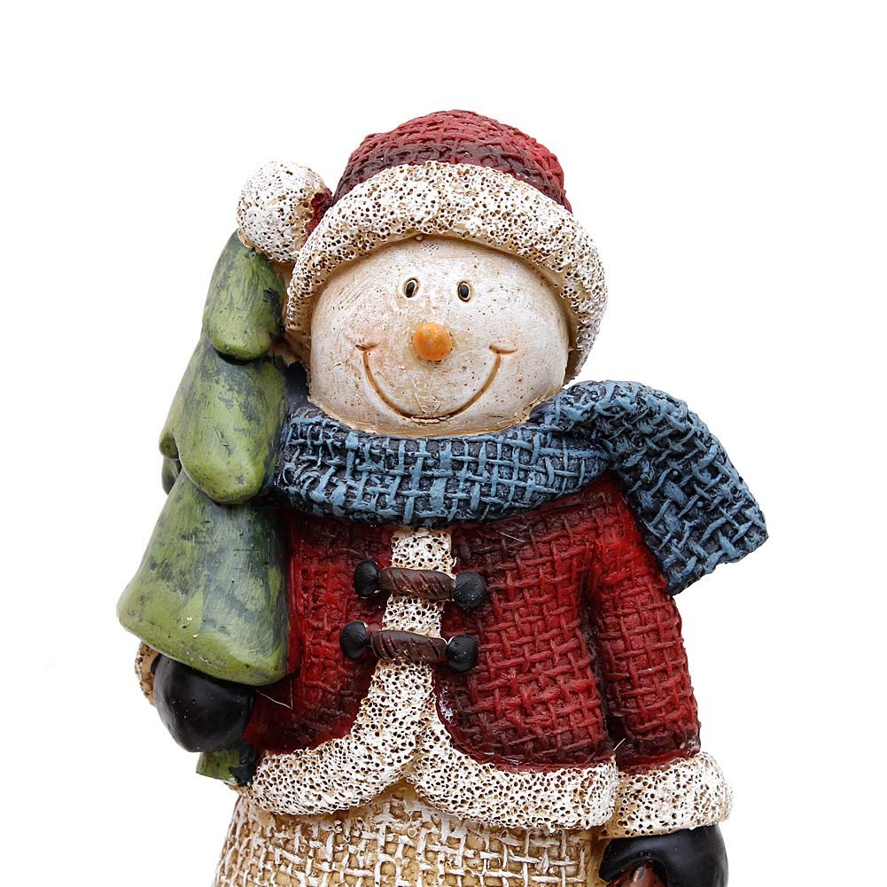 Lot De 4 Figurines Bonhommes De Neige 3 à 4,5 Cm - Déco Hivernale En Polyrésine Pour Intérieur