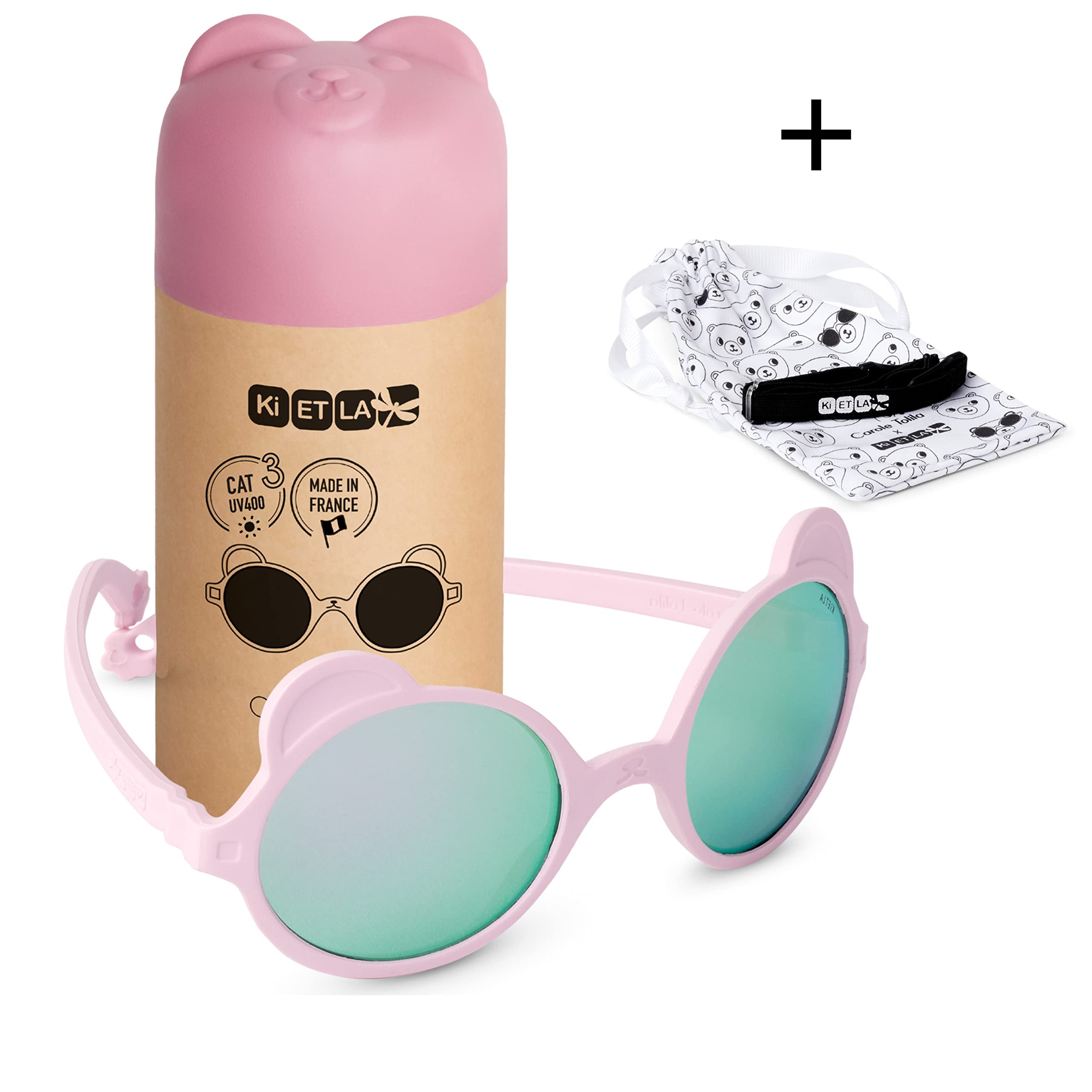 Ki ET LA Unisex Baby Ourson Sonnenbrille (1er Pack)