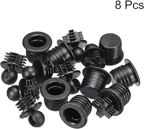 Miniatura 3 de MECCANIXITY Guías de parrilla de altavoz de plástico negro tipo zócalo de bola de 0.421 in de diámetro para piezas de altavoces, accesorios paquete