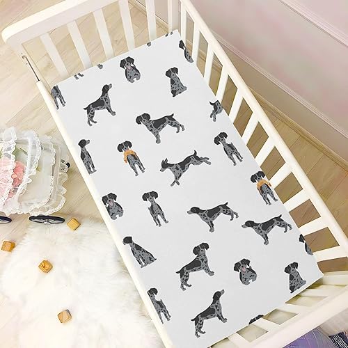 Miniatura 6 de Sábanas de cuna para niños, diseño de perro español británico, sábanas para cuna, sábanas neutras para cuna, colchón de cuna, colchón de cuna, suave