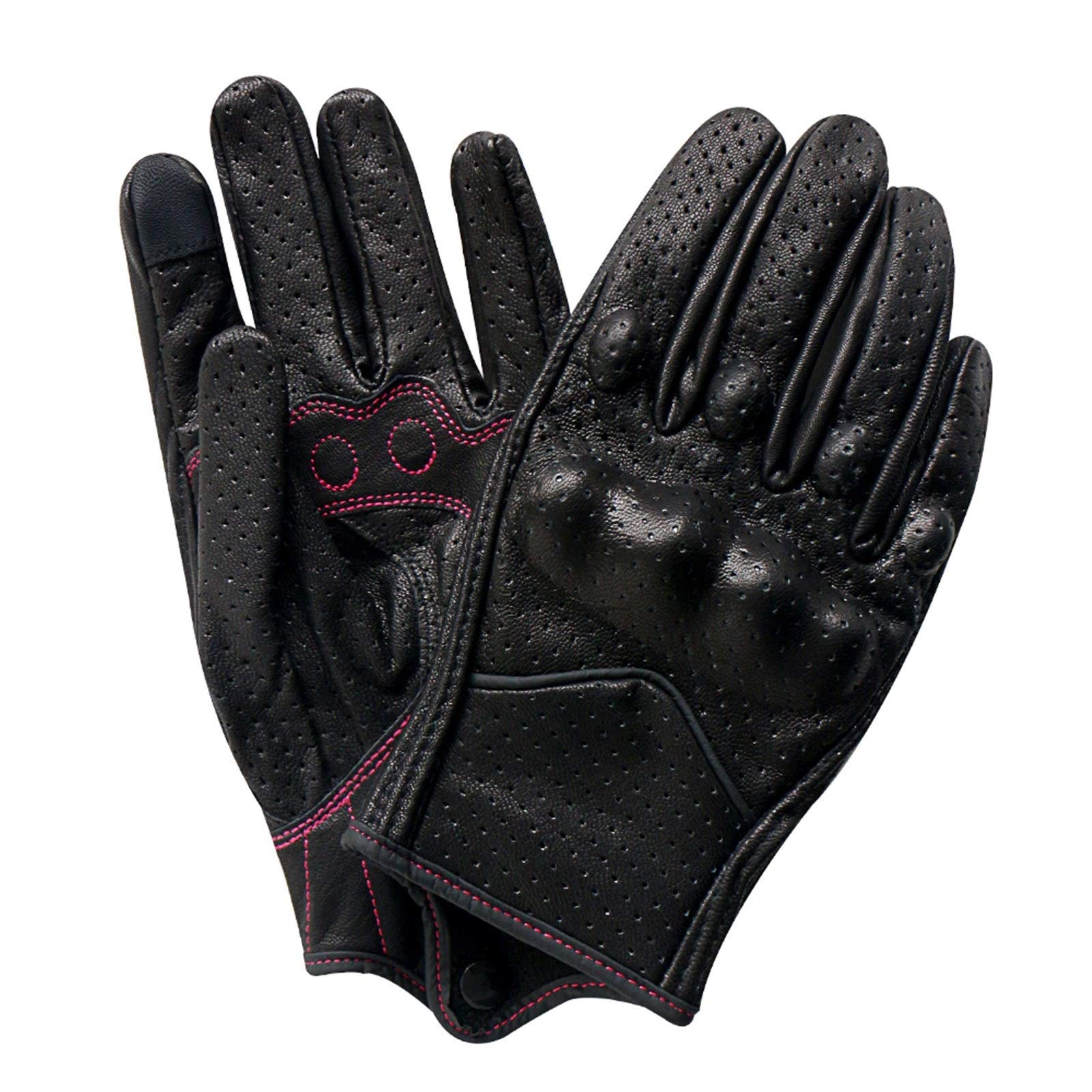 Guantes de ciclismo para motocicleta, guantes de cuero para pantalla táctil, guantes de motor de verano, guantes de ciclismo para motocross, guantes de bicicleta
