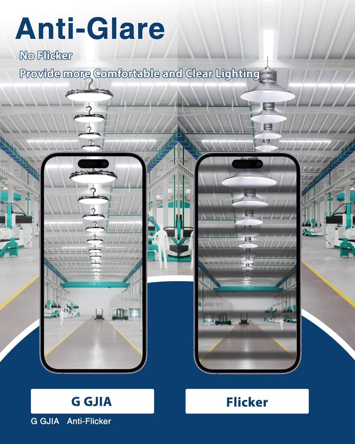 150W 10 Pack UFO LED High Bay Light High Bay LED Shop Lights for Warehouse Workshop 16 500LM — view 6