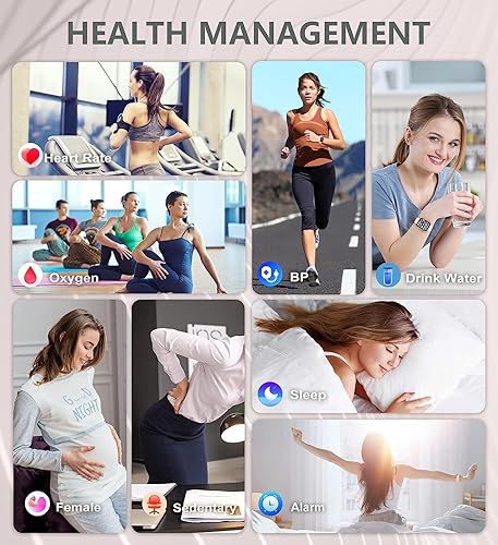 Miniatura 4 de Reloj inteligente compatible con Android iPhone, relojes inteligentes para mujer (recepción de llamadas/marcación), rastreador de fitness