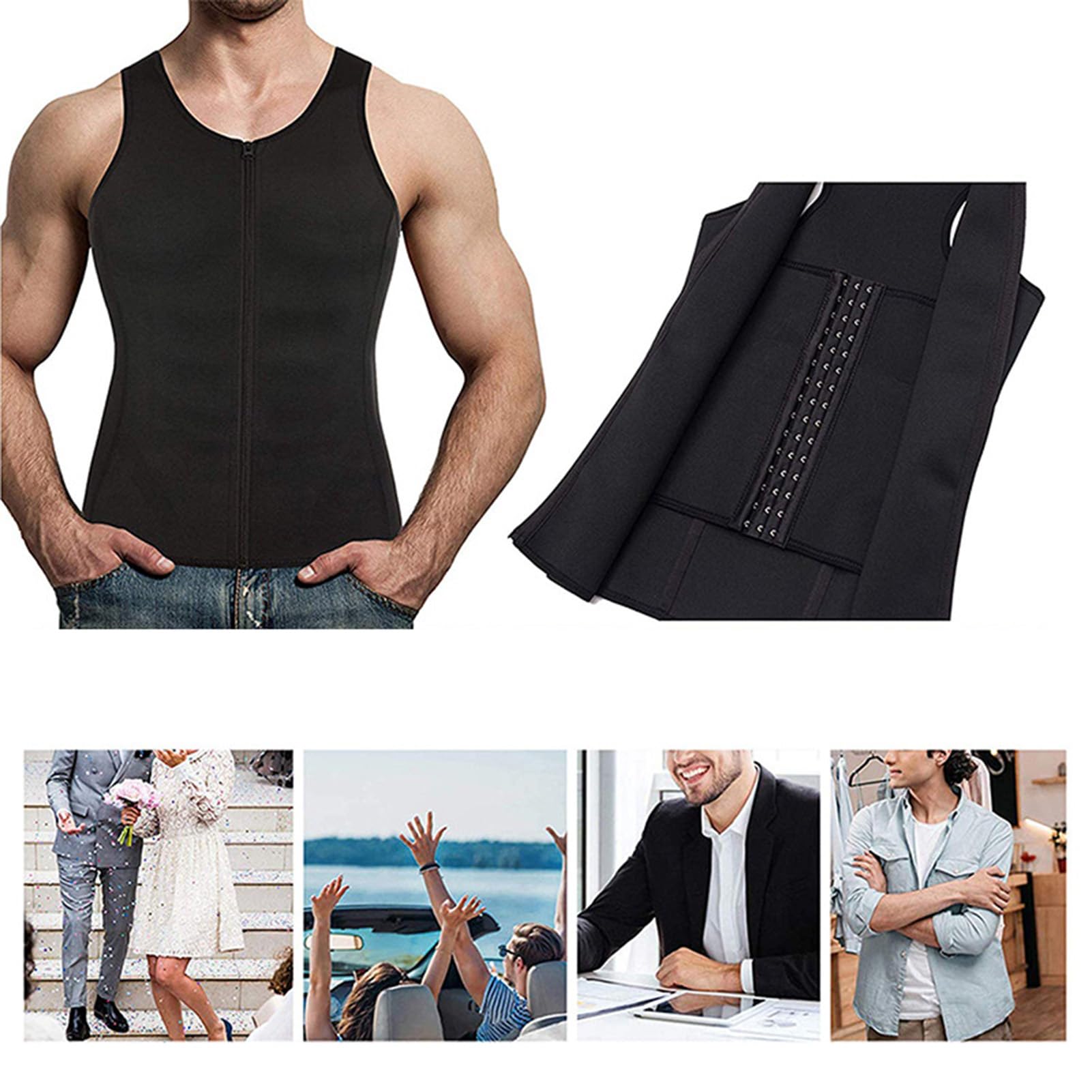 T-Shirt Sauna Pour Homme - Gainant, Transpiration Intense - Pour Sport, Randonnée Ou Même Au Bureau