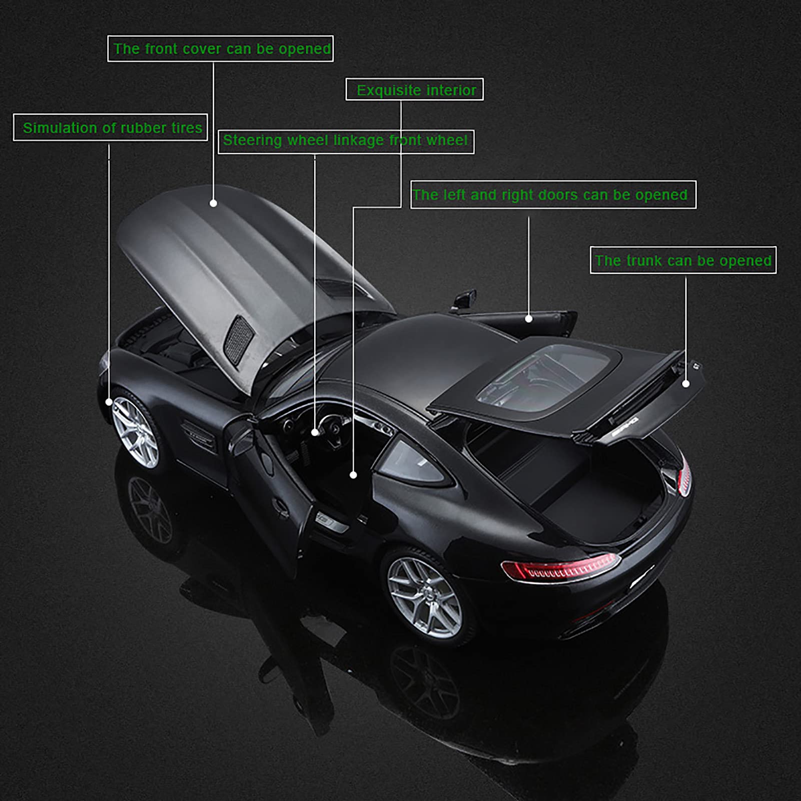 Amazon | 1:18スケールのダイキャストモデル、メルセデスベンツ