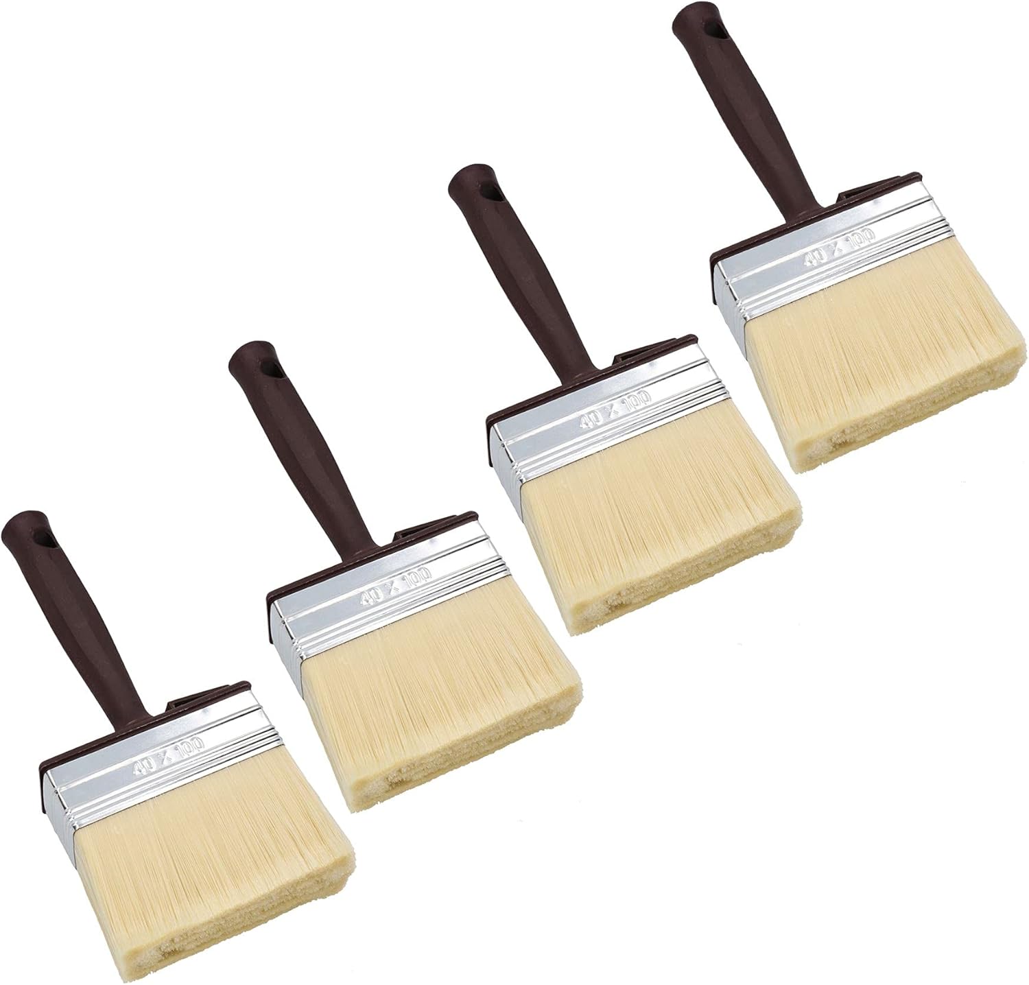 4" x 1.5" Paint Brush Painting Sheds Fences Decking Walls Wallpaper Paste 4pk