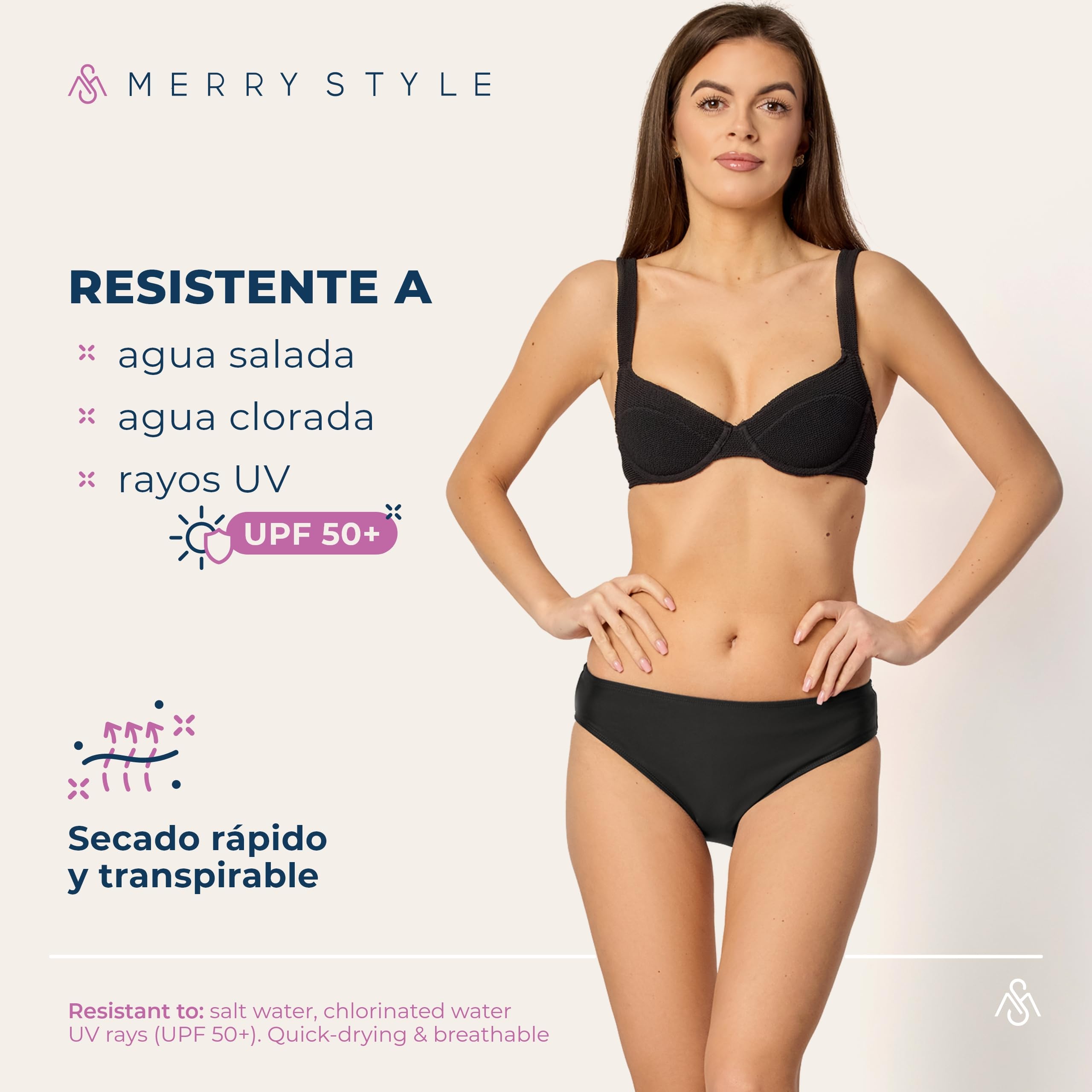 Merry Style Bragas para Mujer Braguitas de Bikini Parte de Abajo Bikini para Playa Piscina Trajes de Baño Bañadores Swimwear Mujer MSVR1