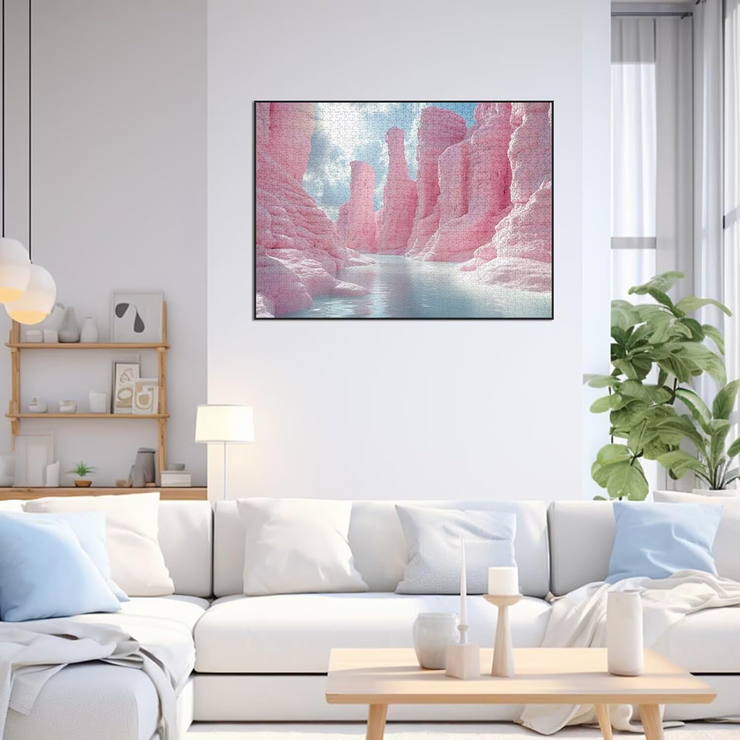 1500 sztuk puzzli dla dorosłych marzycielskie wymagające gry logiczne, n | Puzzle dla dorosłych kanion, litery z tyłu wskazówki ciasne dopasowanie puzzli, rodzinne zajęcia wewnętrzne, wystrój domu