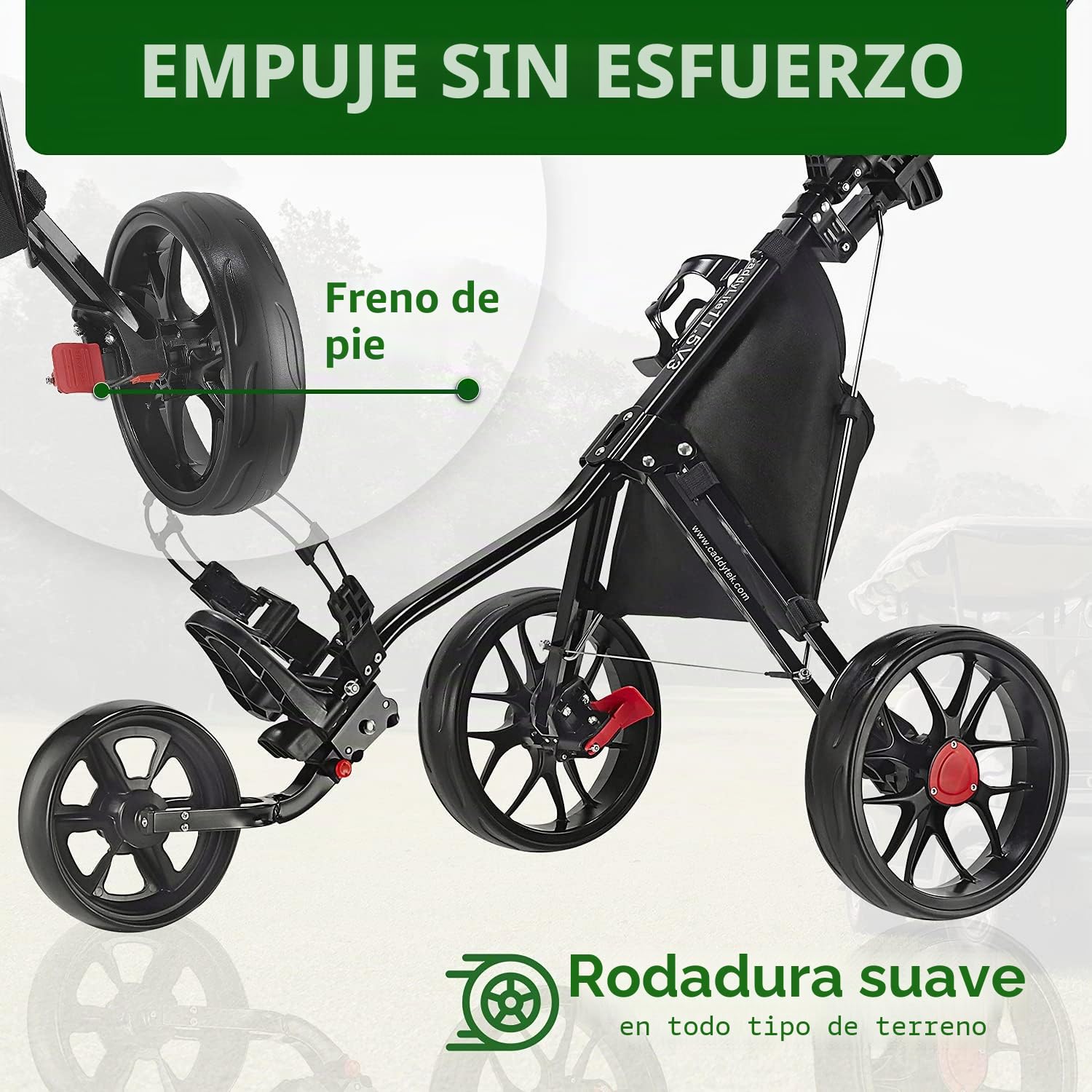 Caddytek CaddyLite 11.5 V3 Carrito de Golf de 3 Ruedas Ligero Plegable