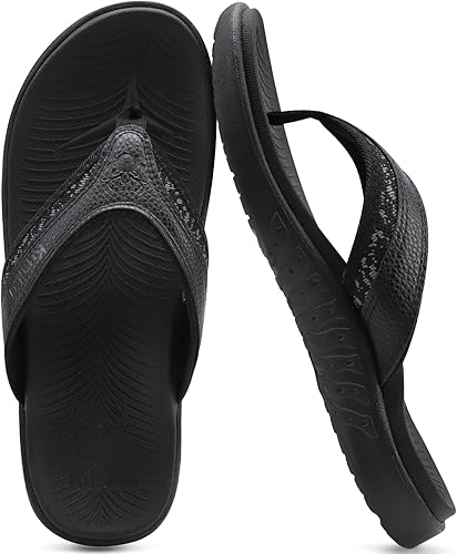 Miniatura 2 de KuaiLu Sandalias deportivas para hombre, cómodas, ortopédicas, con soporte de arco para fascitis plantar, para exteriores, verano, playa, talla 7  15