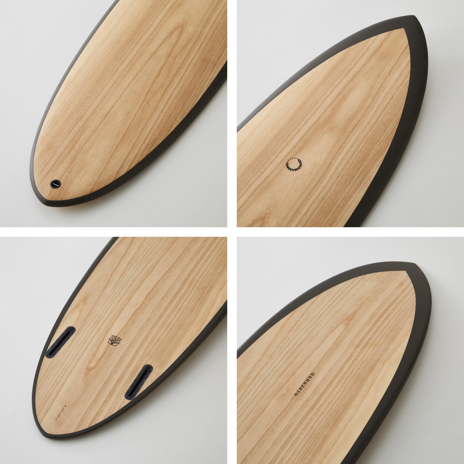 Amazon | nanazero WOOD SKIN サーフボード HB01 Twin Egg 6'0 Dark