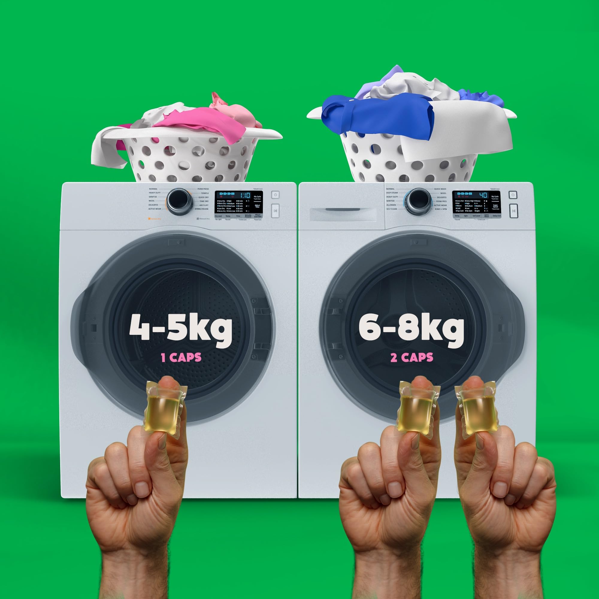 Ecover Bio kapsułki do prania – kapsułki do prania/tabletki – detergent do prania z czystym i świeżym zapachem bzu i uratowanej róży, 1 x opakowanie 34 kapsułek/tabletek