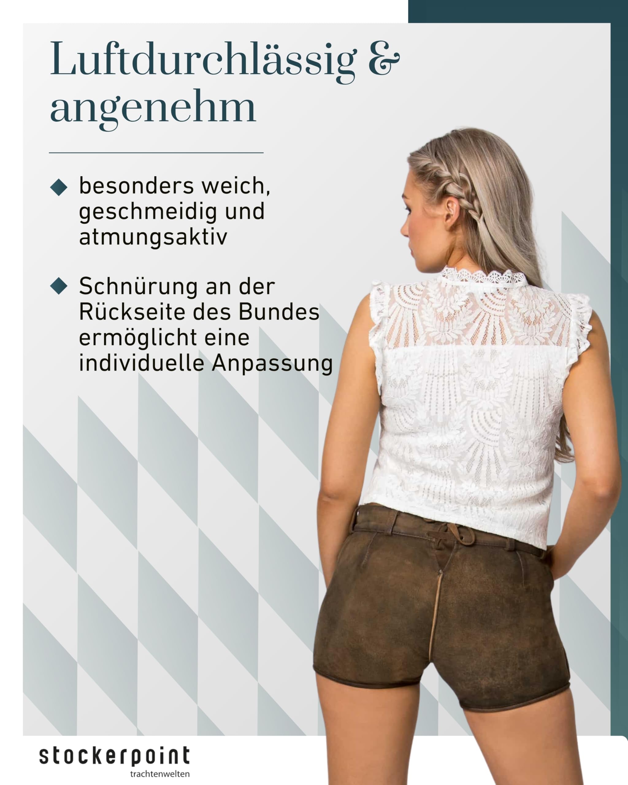 Stockerpoint Damen Trachtenlederhose Rosy