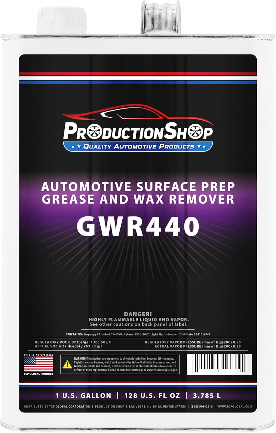 GWR440 - Automotive Grease and Wax Remover Surface Prep Cleaner for before Automobile Painting and all Painting Projects (Gallon)
