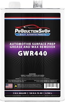 ProductionShop GWR440 - Automotive Grease and Wax Remover Surface Prep Cleaner for before Automobile Painting and all Painting Projects Gallon
