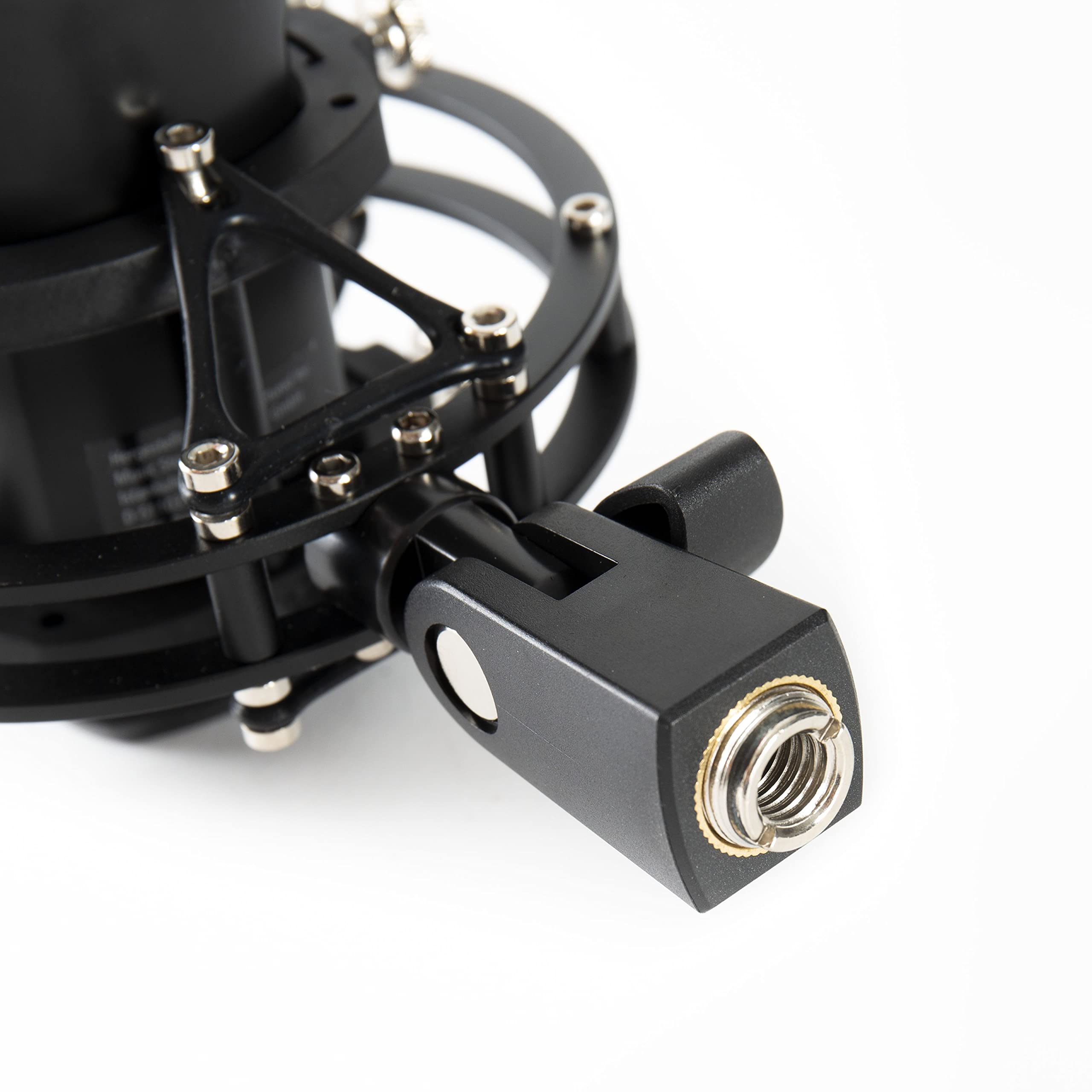 Fame Audio Studio cm-7 Großmembran Kondensatormikrofon, Schwarz, Nierencharakteristik, 20-20.000Hz Frequenzbereich, 136dB SPL, 15.85mV/Pa Empfindlichkeit, XLR 3 Pol, 48V, inklusive Spinne, ideal für
