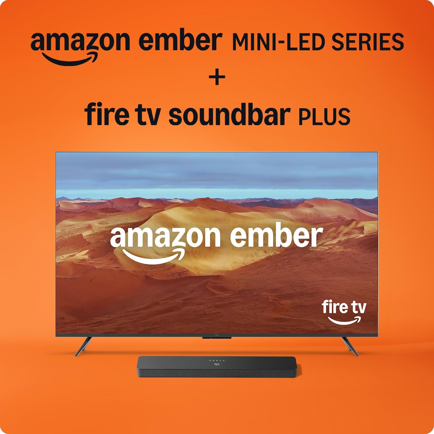 Amazon Ember 85″ Mini-LED Series with Fire TV Soundbar Plus