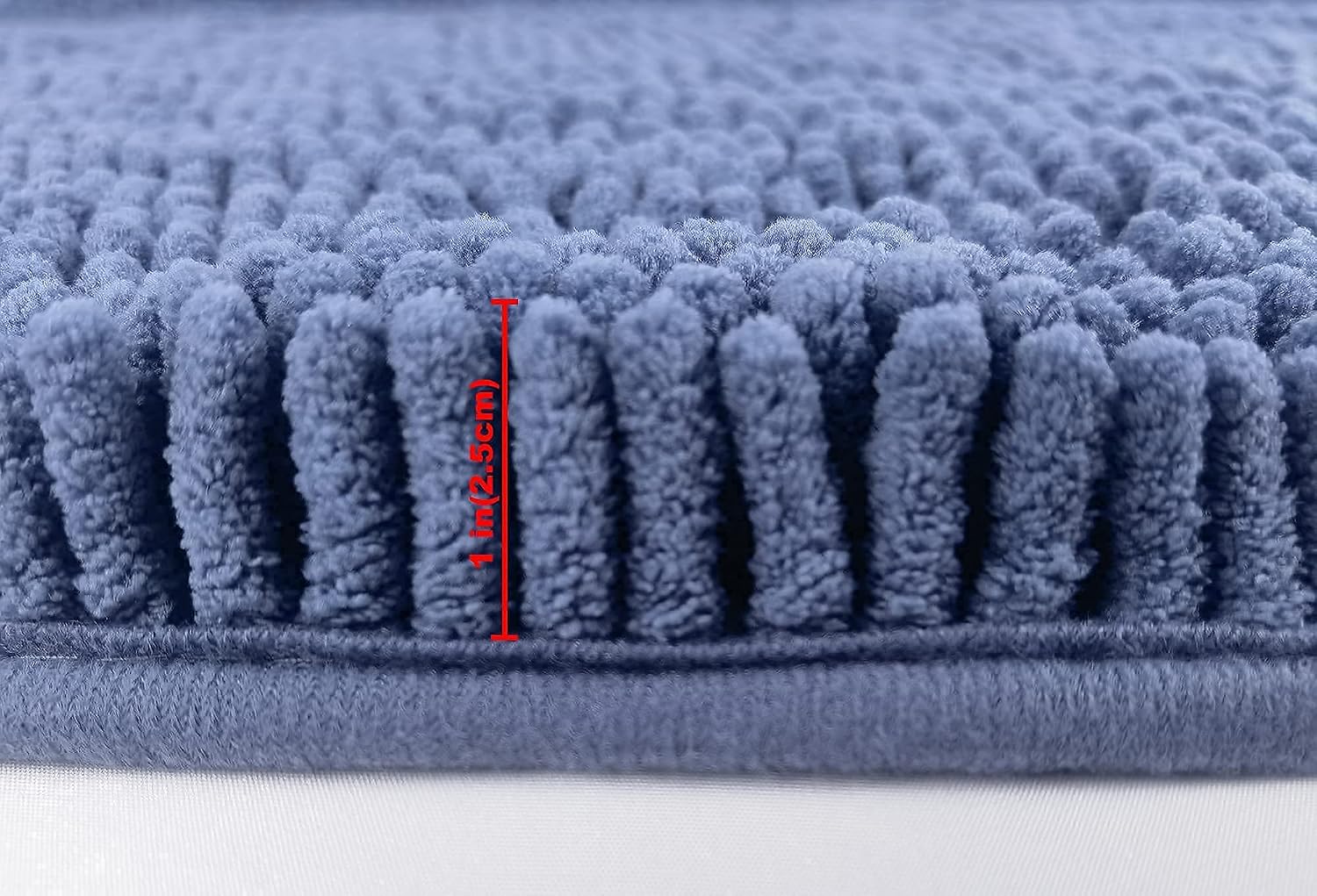 Bathroom Rugs and Mats Sets 2 Piece,Non Slip Microfiber Shaggy Chenille Bathroom Rugs 17x24 and 20x32 Inches,Machine Washable Carpet,Pet Mats,Extra Soft and Super Absorbent Thick Plush Rugs,Fog Blue
