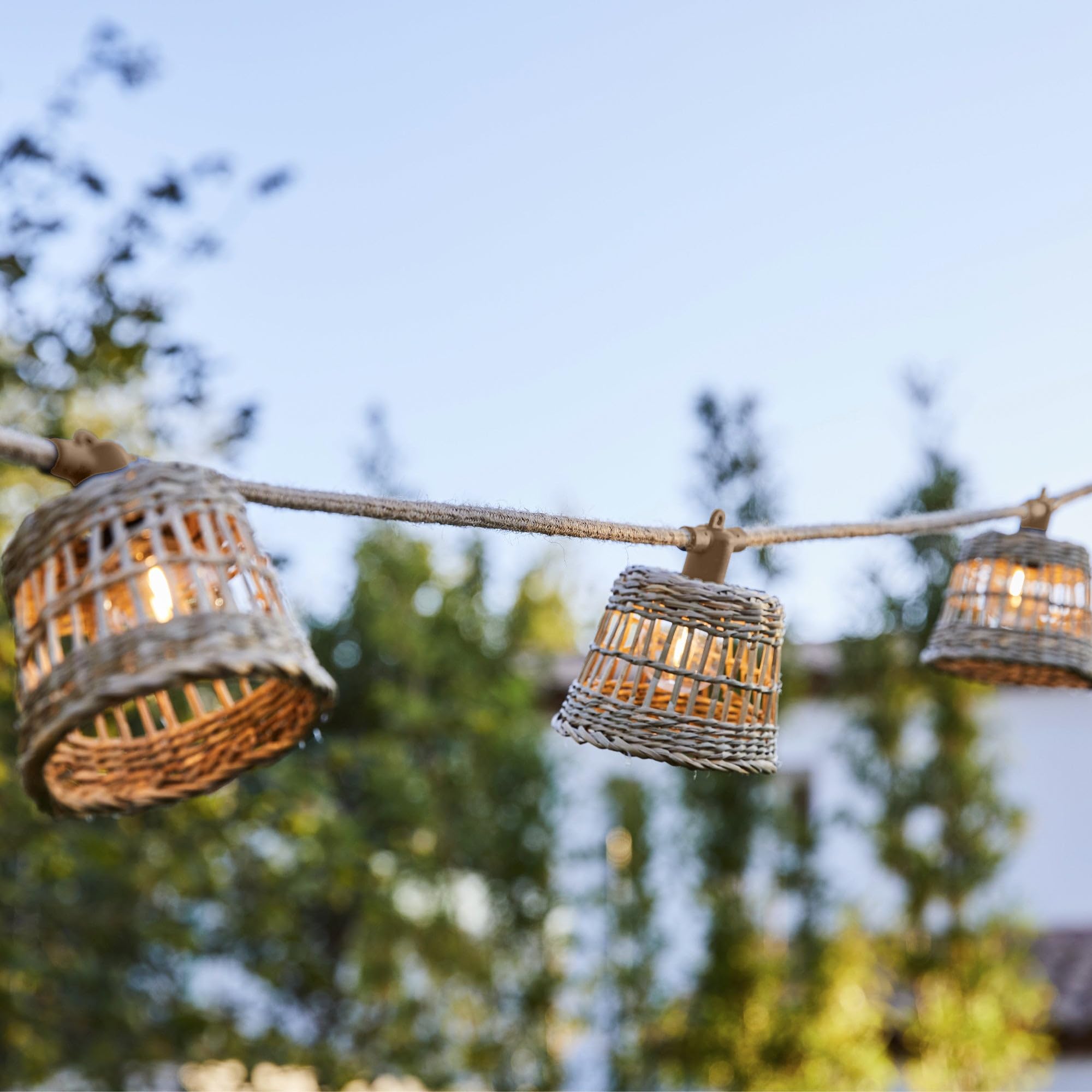 Samoa Light HYBRID LED bianco caldo 8 m solare e su rete
