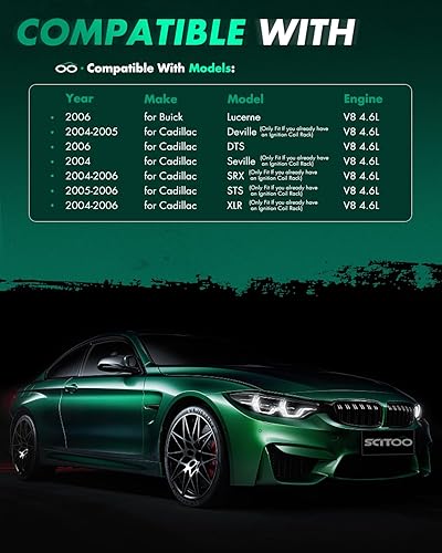 Vista 1622 de SCITOO 1 bobinas de encendido con 4 bujías de iridio para Chevrolet 2011-2015 Cruze 1.4L 2016 Cruze Limited 1.4L 2012-2020 Sonic 1.4L 2013-2021 Trax