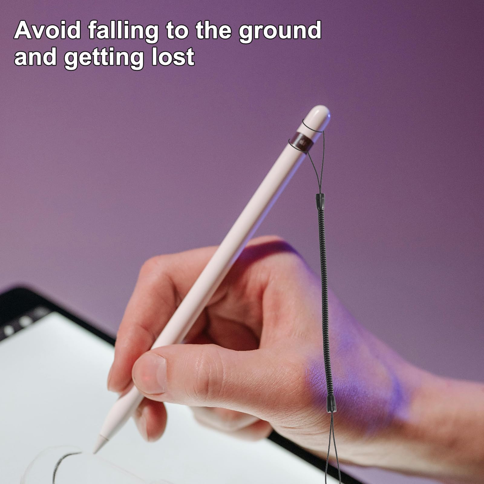 8 Cavi Elastici Anti-Perdita Per Penne Touch - Cordino Retrattile Per Tablet E Device Touchscreen - Foto 7