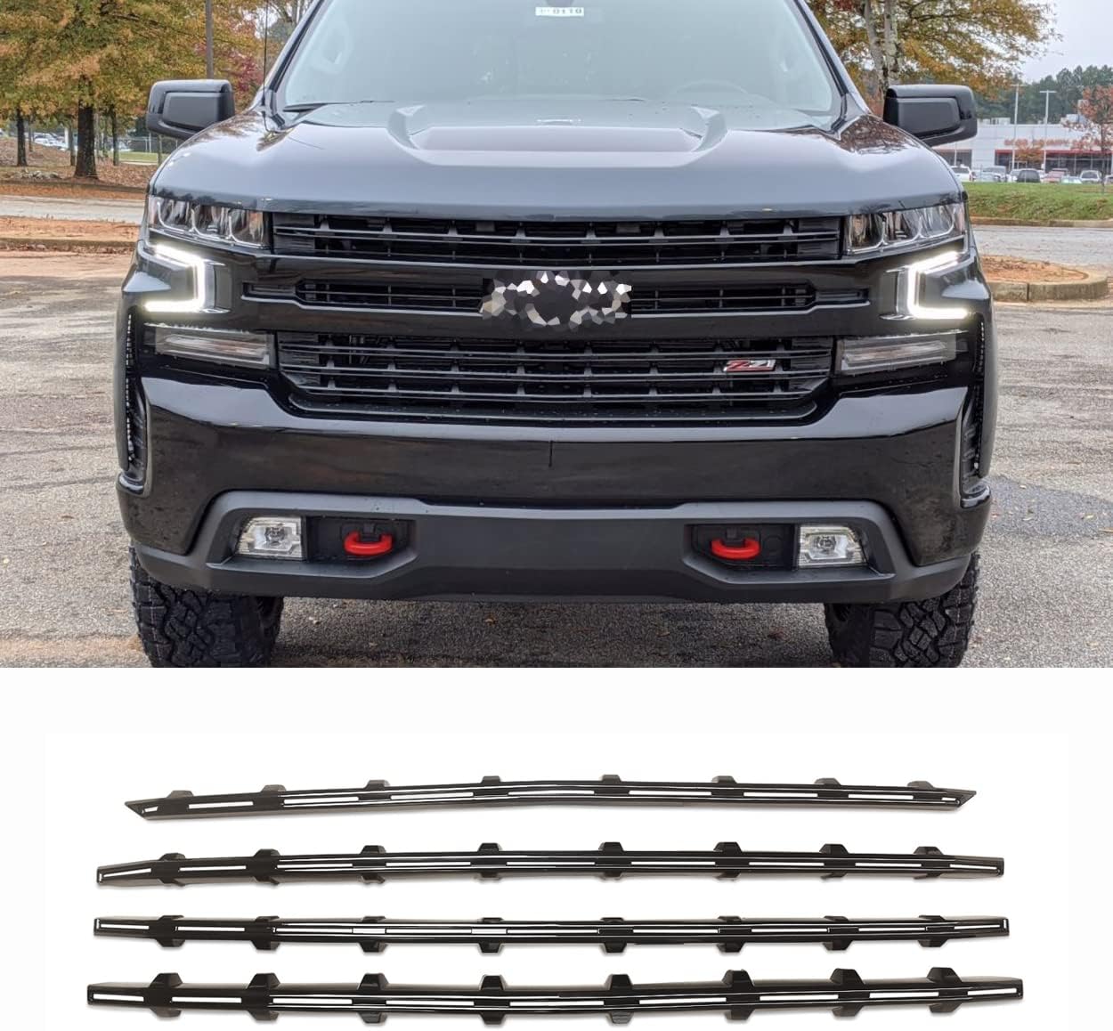 CHIESMA For Silverado 1500 Grill Covers Fit For Chevy