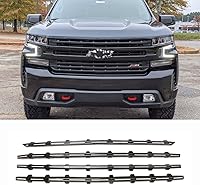 Vista 1 de CHIESMA Cubiertas de parrilla para Silverado 1500 para Chevy Silverado 1500 LT RST 2019-2022 Cubierta de parrilla delantera parachoques delantero