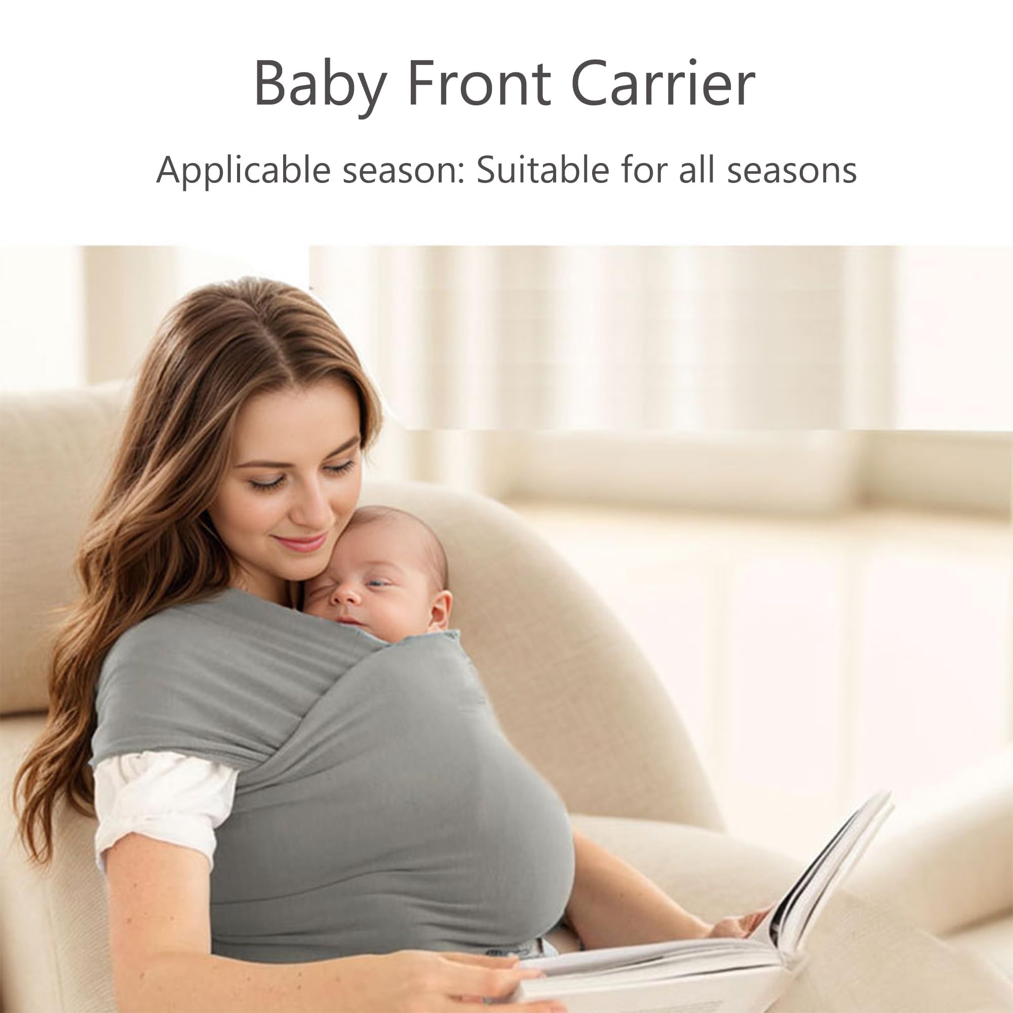 CINY Baby Sling Wrap Newborn to Toddler, oryginalne nosidełko dla noworodków i niemowląt, rozciągliwe nosidełko dla niemowląt, nosidełko przytulane z przodu, odpowiednie na wszystkie pory roku