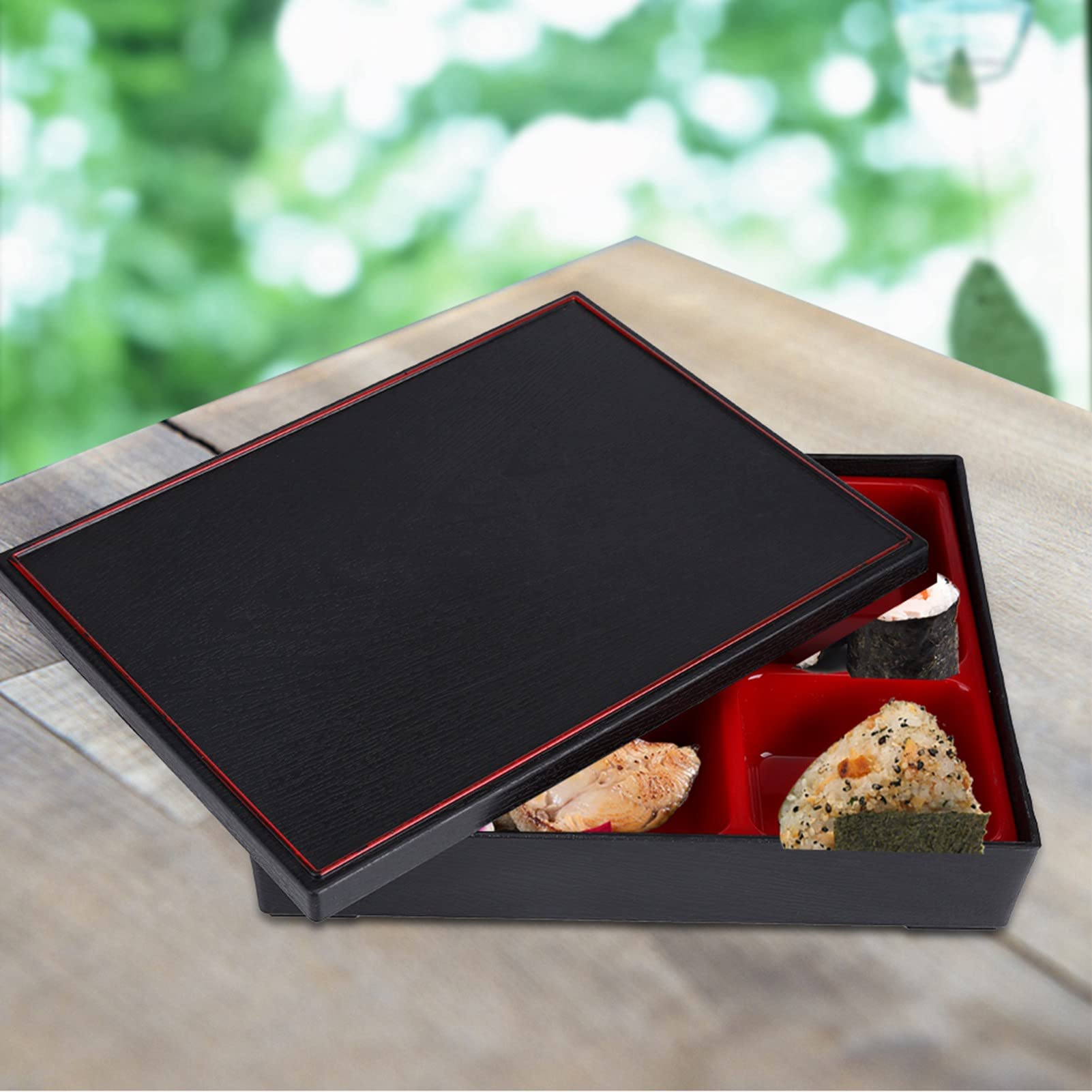Boîte à bento japonaise, boîte à déjeuner portable, boîte à bento alimentaire style japonais, boîte de rangement en bois, boîte de rangement pour bureau, pique-nique