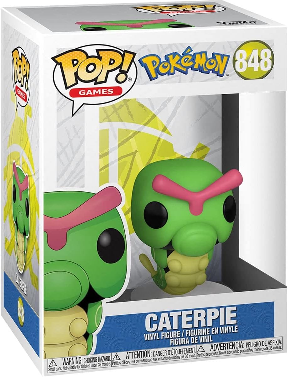 Pokemon - Caterpie Pop! Vinyl Figure (Bundled with Compatible Pop Box Protector Case), Multicolor, 3.75 inches