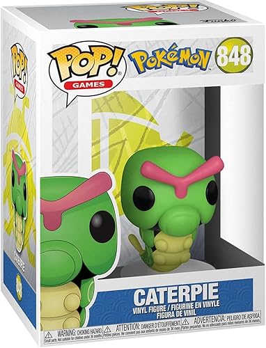 Miniatura 2 de Pokemon - Figura de vinilo de Caterpie Pop! (paquete con funda protectora compatible con Pop Box), multicolor, 3.75 pulgadas