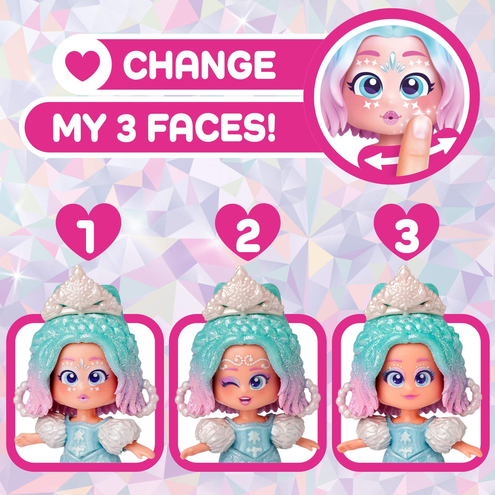 KOOKYLOOS Princess Series CRYSTAL DREAMS, Collectable Doll with 1 Doll, 1 Set of Princess Themed Clothes and Shoes - Image 2